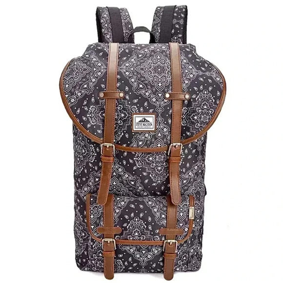 Steve Madden Barnet Avenue Utility Navy Backpack - Picture 1 of 12